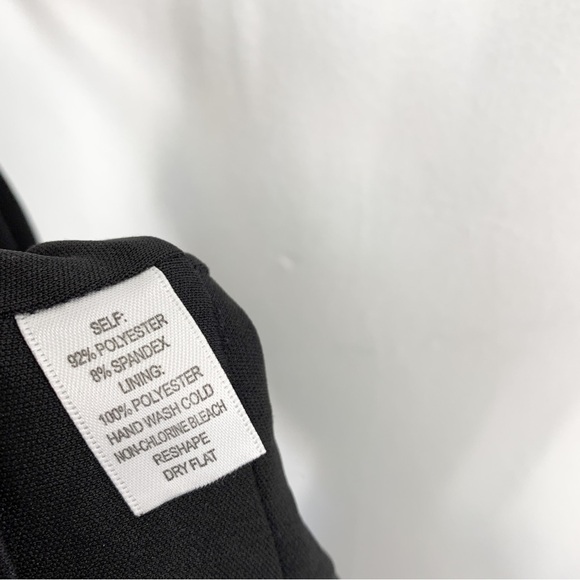 White House Black Market Little Black Cocktail Dress Sz 4 - Picture 11 of 11